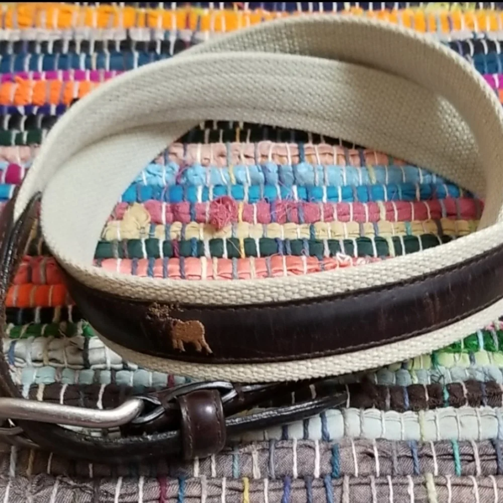 VTG Columbia Mens Fishing Hunting Leather Belt